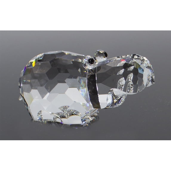 Swarovski Figurine: 015187 Large Hippo | Faceted Crystal