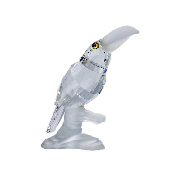 Swarovski Figurine: 119441 Toucan on Branch | Faceted Crystal