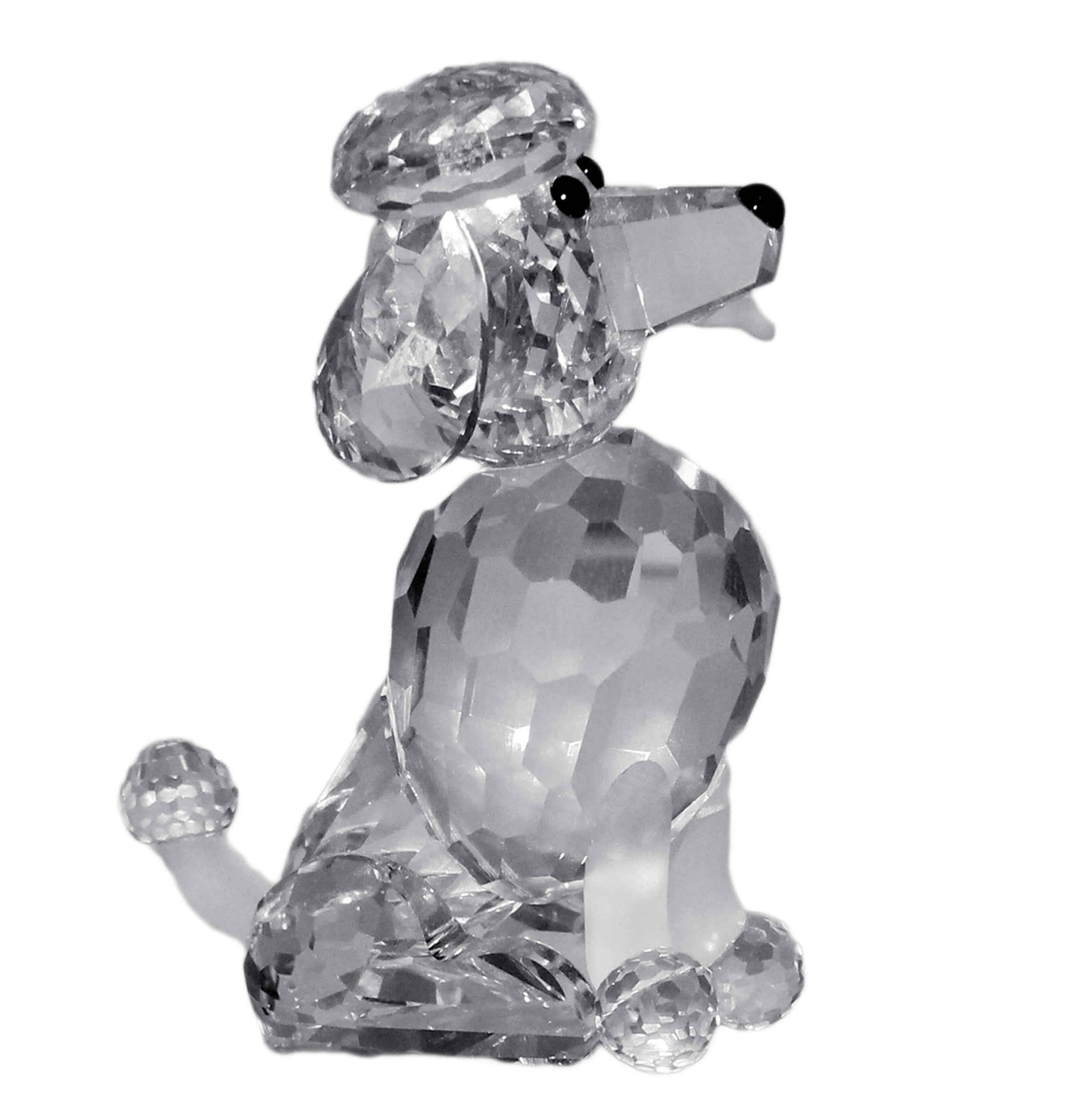 スワロフスキー　おすわりプードル　POODLE SITTING Swarovski-Figurine-181317-