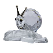 Swarovski Figurine 196501 Snail on a Vine Leaf | Faceted Crystal