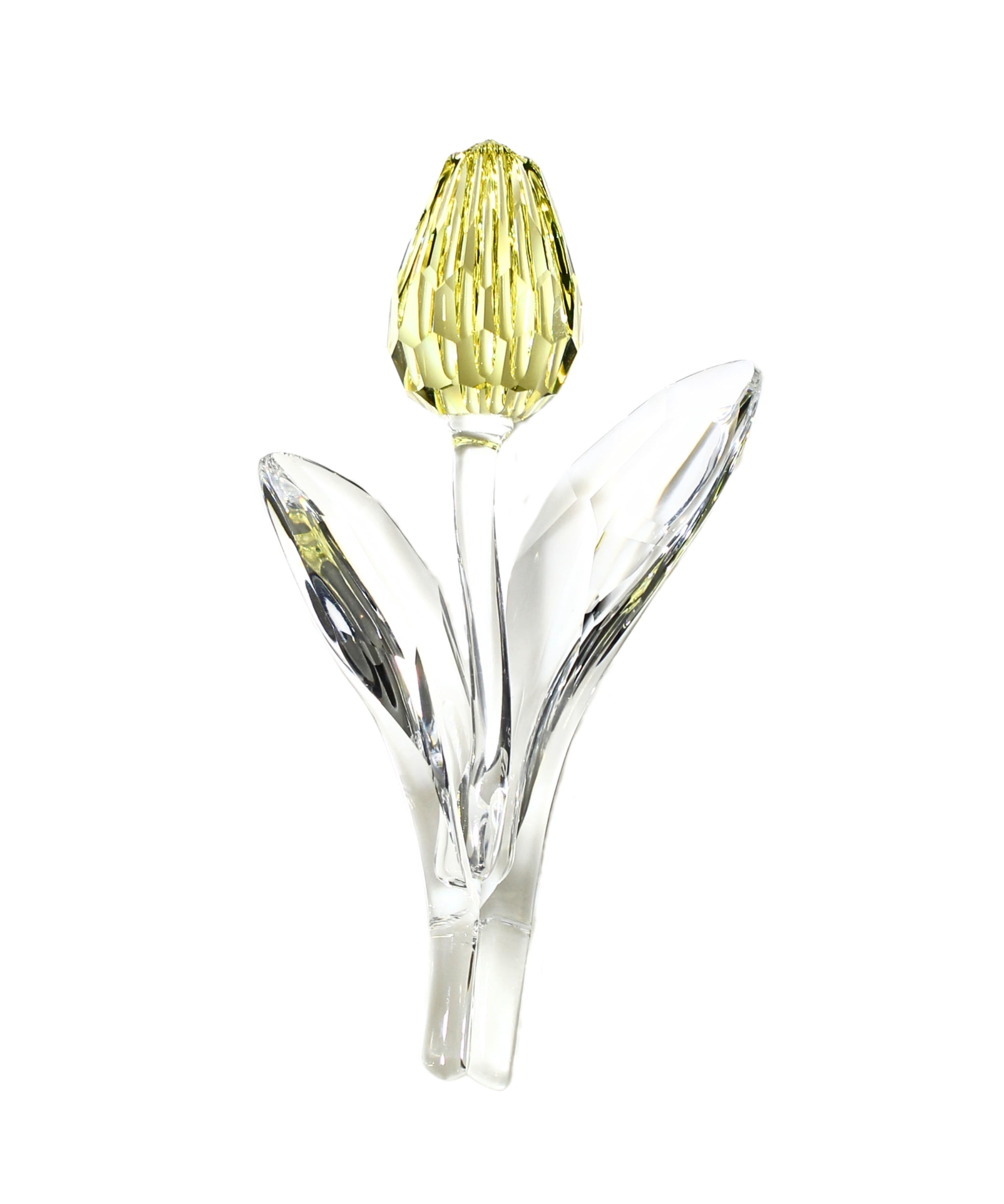 ✨箱付き✨SWAROVSKI チューリップクリスタルオブジェ Swarovski Figurine: 657335 Yellow Tulip | Faceted Crystal