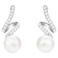 thumbnail image 1 of Swarovski Gabriella Drop Earrings White, Rhodium plated -5528447, 1 of 3