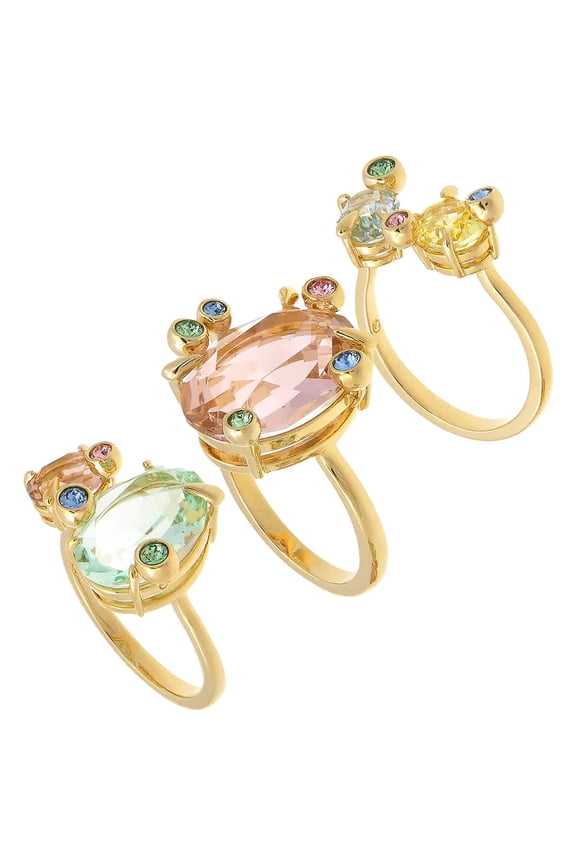 Gema Multicolored Ring Set (3), Size 58 (US 8)