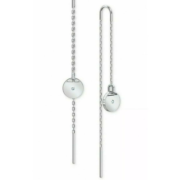 Swarovski Ginger Earrings, Clear Crystal, Rhodium Plated -5548108