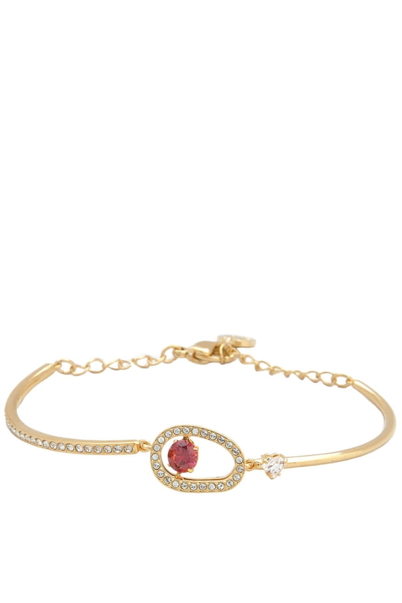 Gold-Tone Plated Red Beam Cariti Bangle