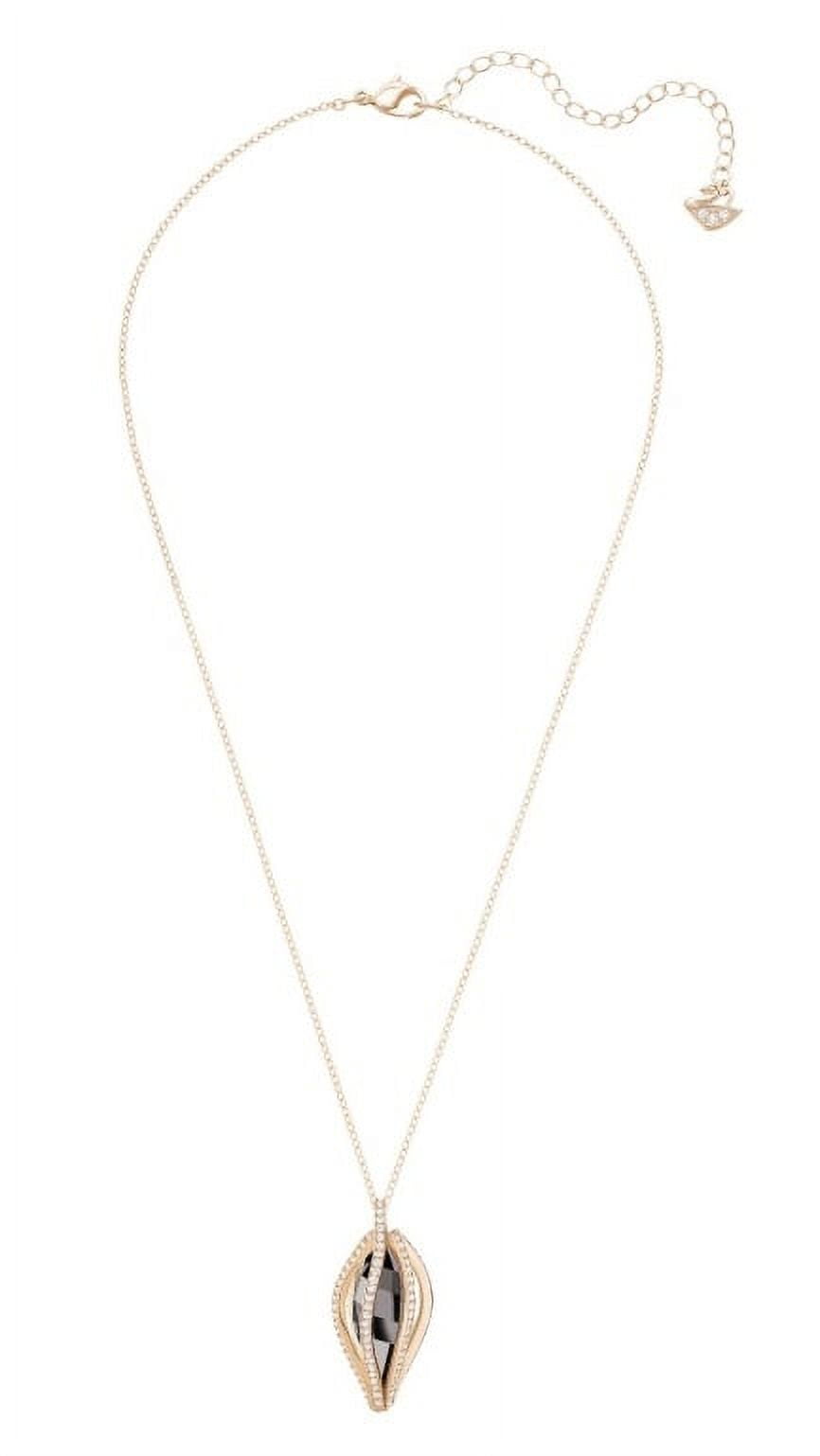Swarovski Hailey Pendant - Small - Gray - Rose Gold Plating
