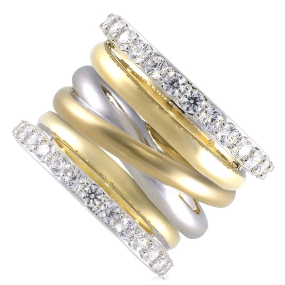 Swarovski Hyperbola Cocktail Ring, Size 55