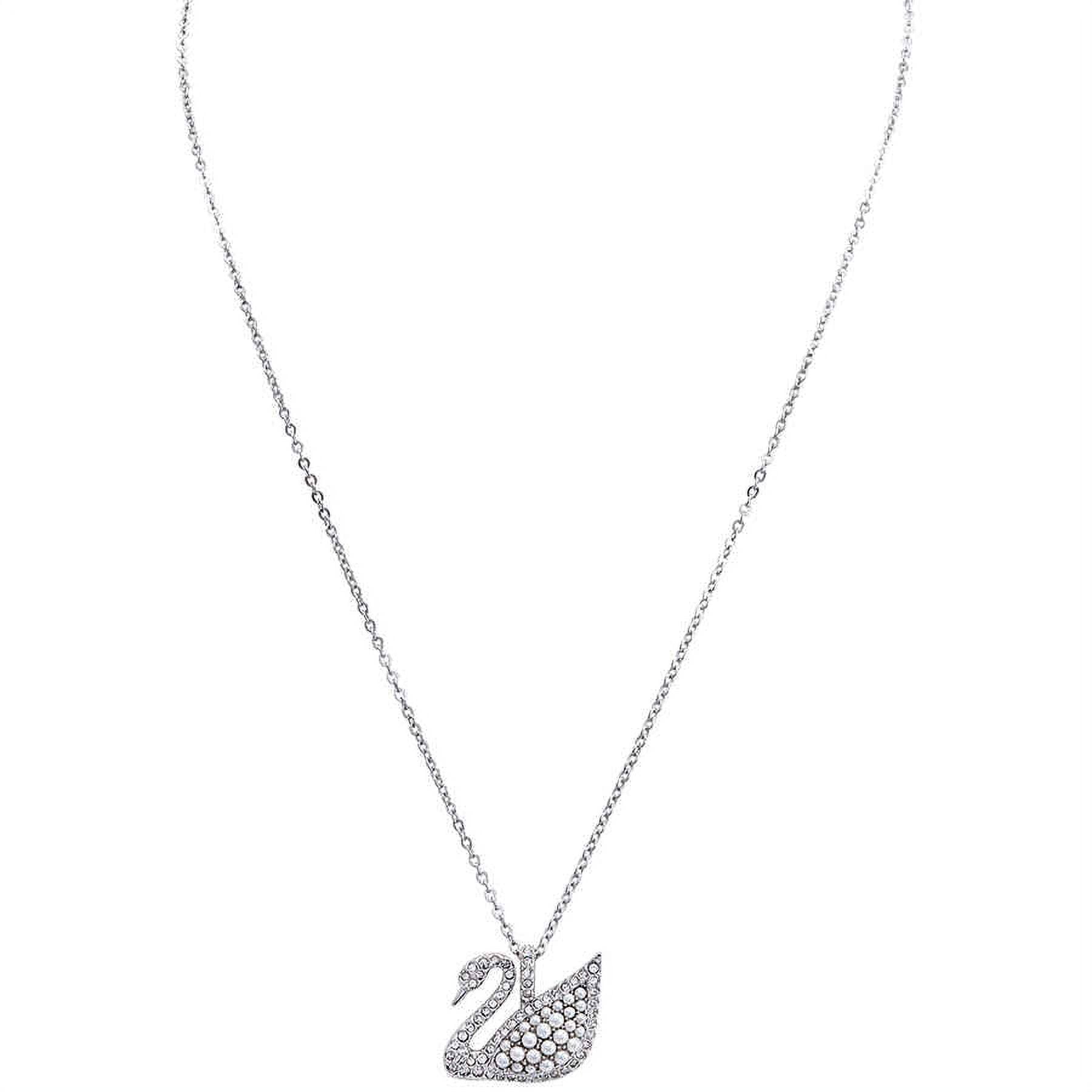 Amazon.com: Swarovski 125th Anniversary Collection Dancing Swan Women's  Necklace, Iconic Swan Pendant with Blue and White Crystals and Elegant  Rhodium Plated Chain : Clothing, Shoes & Jewelry