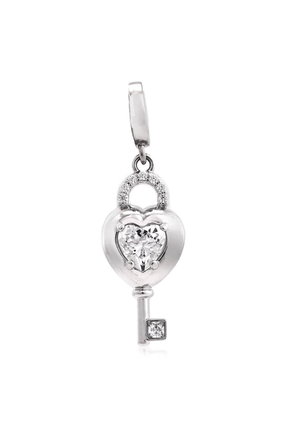 Idyllia Heart With Key Charm