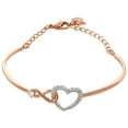 thumbnail image 1 of Hyperbola bangle Infinity and heart, White, Mixed metal finish 5518869, 1 of 4