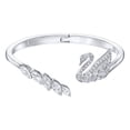 thumbnail image 1 of Swarovski Jewelry SWAN LAKE BANGLE Bracelet, Rhodium plated, Small - 5258396, 1 of 2