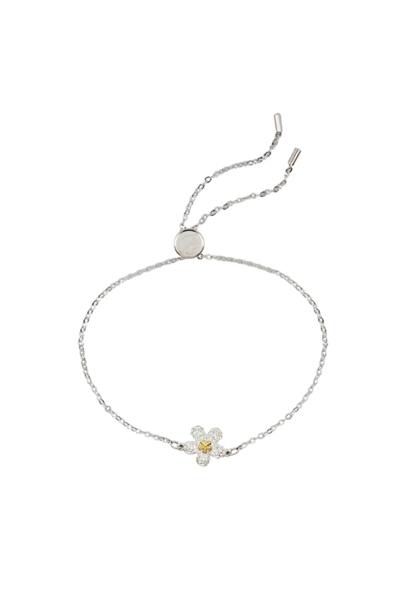 Jewelry TOUGH BRACELET Flower, Mixed plating, Medium -5632061