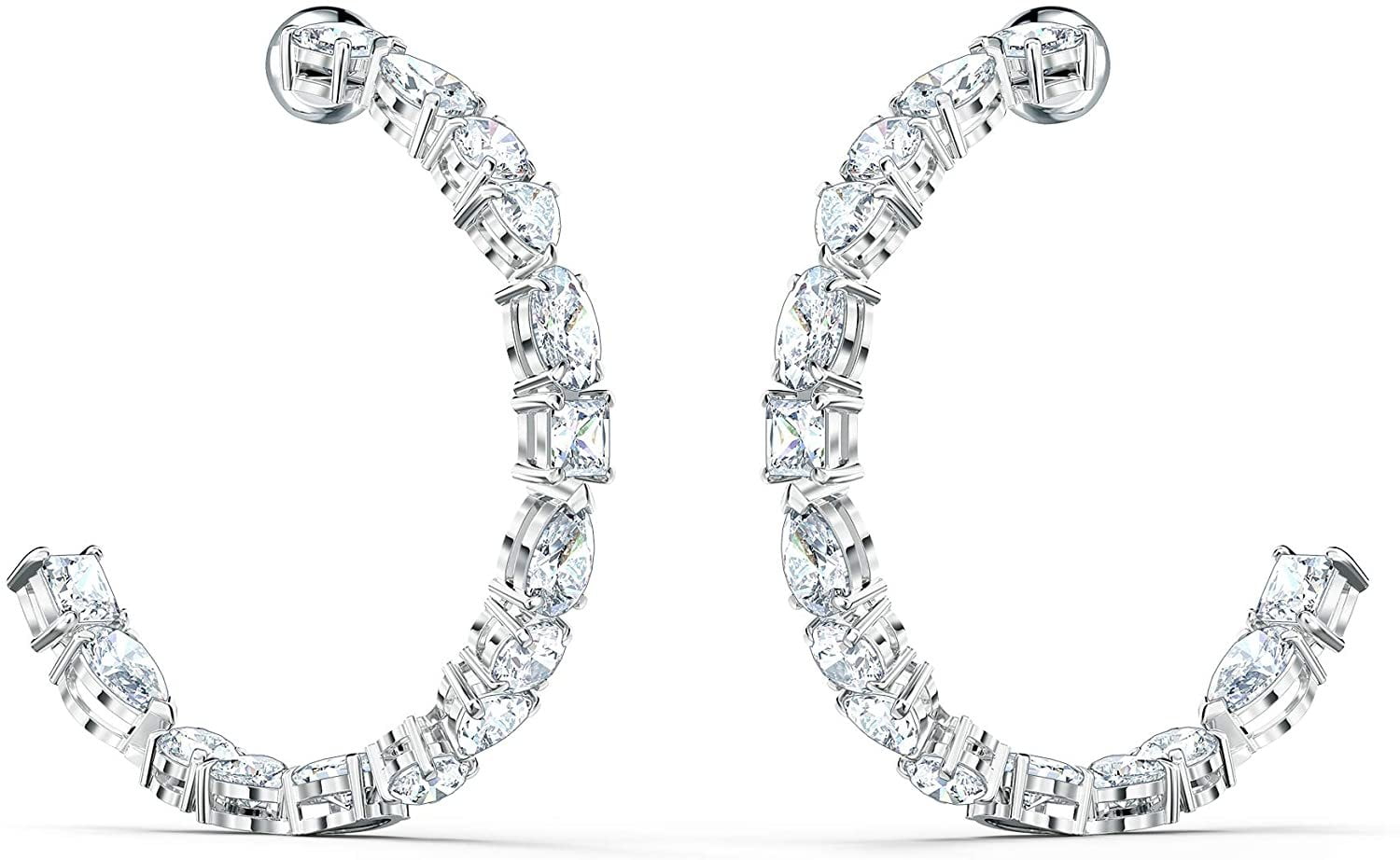 SWAROVSKI Women's Tennis Deluxe Mixed Pierced Earrings
