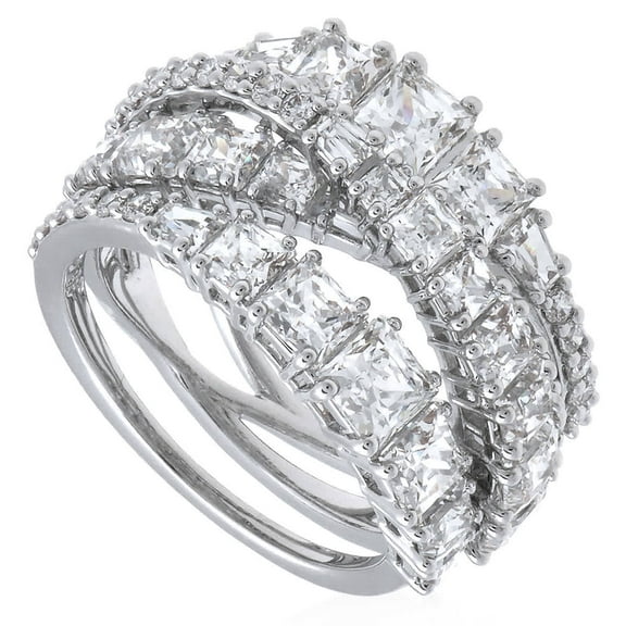 Swarovski Ladies Twist Wrap Ring, Size 58 (US 8)