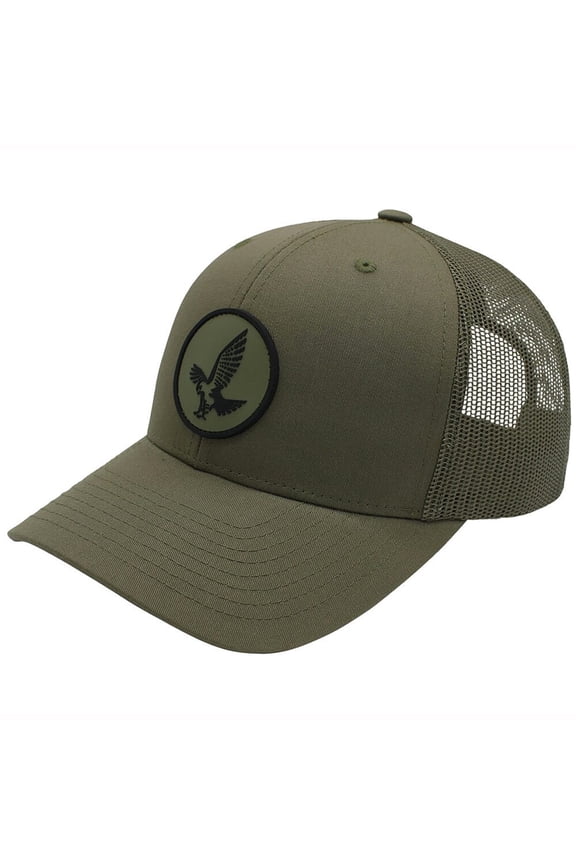 Swarovski Loden Hawk Trucker Hat, Medium Crown, Loden Green, 60101