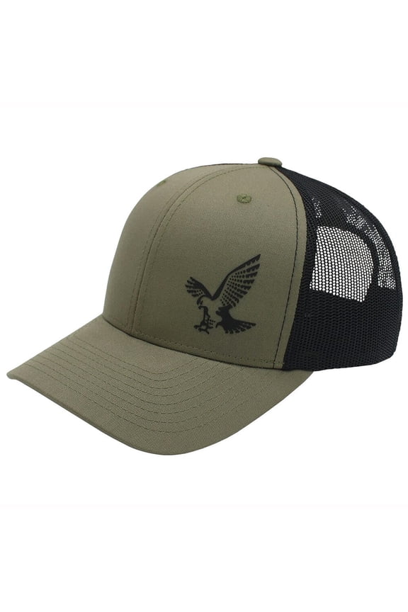 Swarovski Loden Hawk Trucker Hat, Medium Crown, Loden Green, 60101