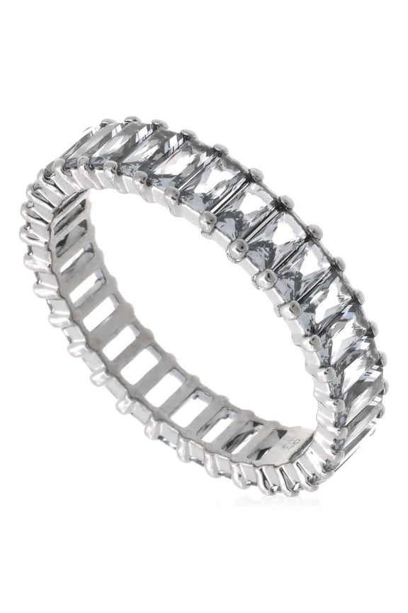Matrix Band Ring Ruthenium Shiny Grey, Size 62 (US 9.5)