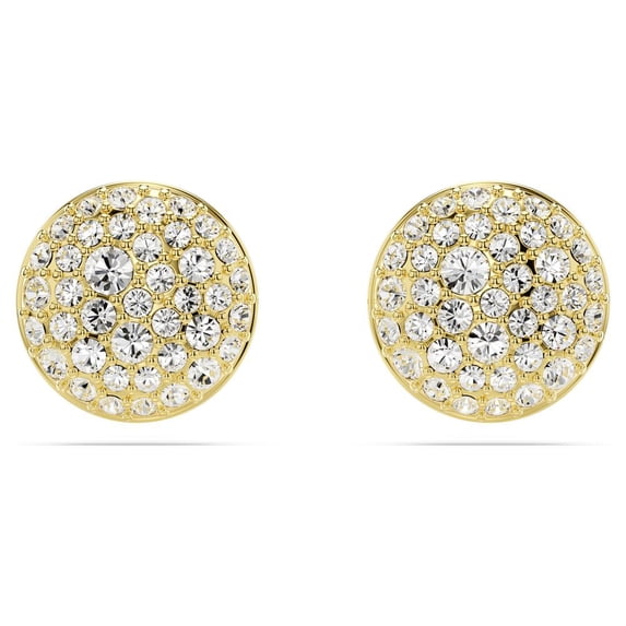Swarovski Meteora 5683444 Gold-Tone Plated & Crystal Stud Earrings MSRP $119