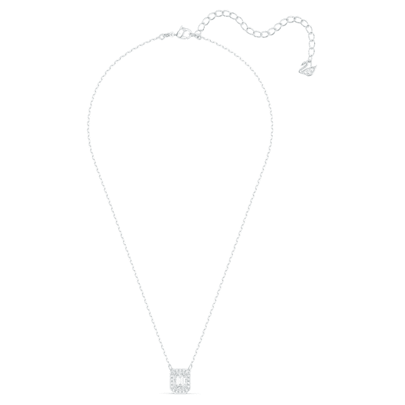 Swarovski Millenia Square Zirconia Necklace, White