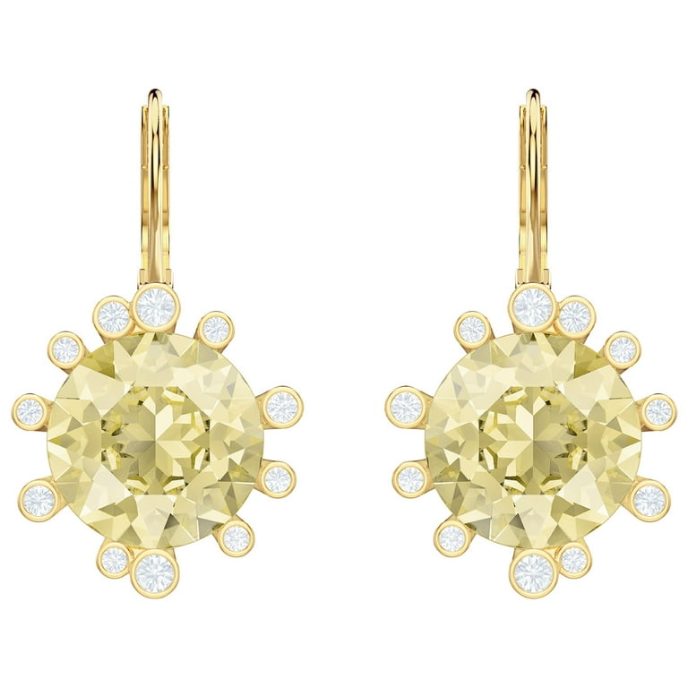 Swarovski olive pierced earrings sale