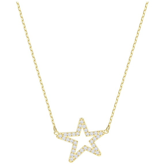Swarovski Only Necklace - White - Rhodium Plating