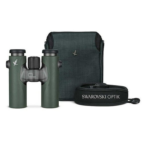 Swarovski Optik 10x30 CL Companion Wild Nature Waterproof Roof Prism Binocular with 6.2 Degree Angle of View, Green