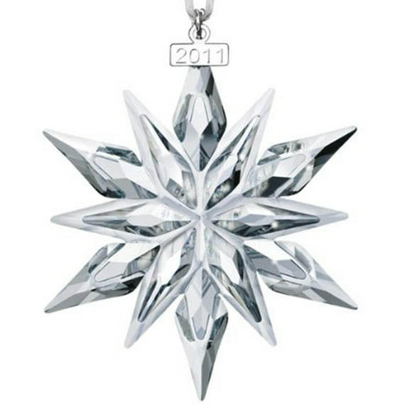 Holiday Ornament Christmas Ornament 2011 Crystal Crystal Dated Snowflake 1092037