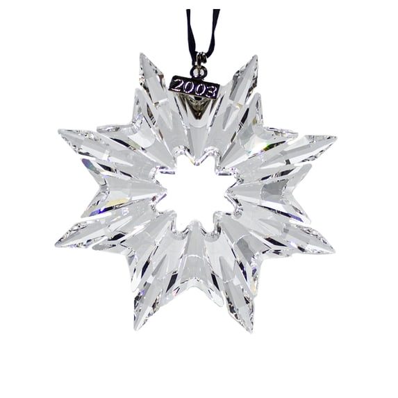 Swarovski Ornament: 622498 Christmas Snowflake - 2003 | Faceted Crystal