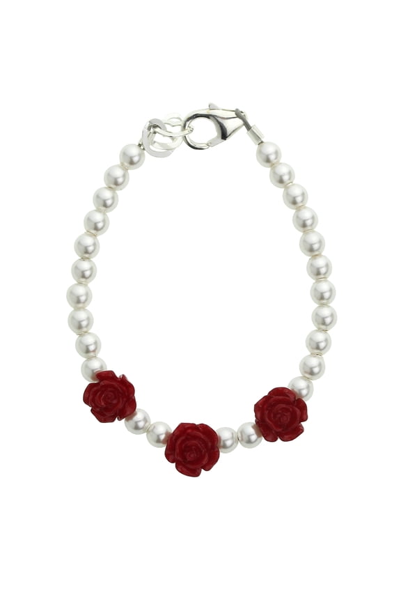 Swarovski Pearls with Flower Beads Bracelet