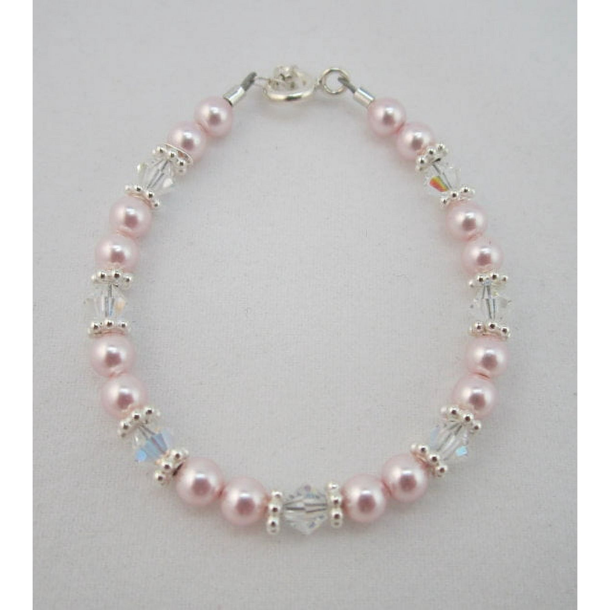 Pink and Clear Swarovski Bracelet