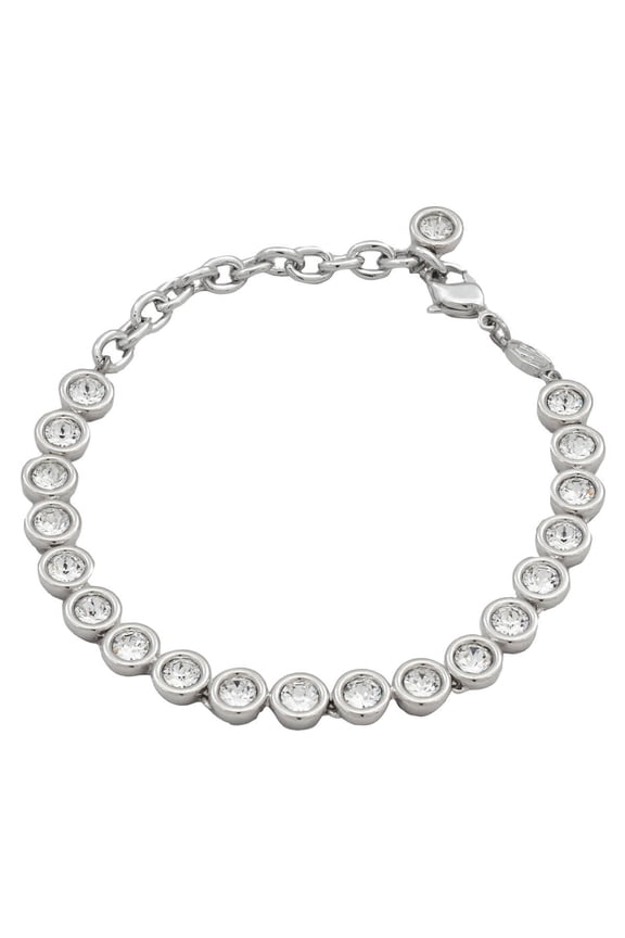 Rhodium Plated Imber Tennis Bracelet, Size M