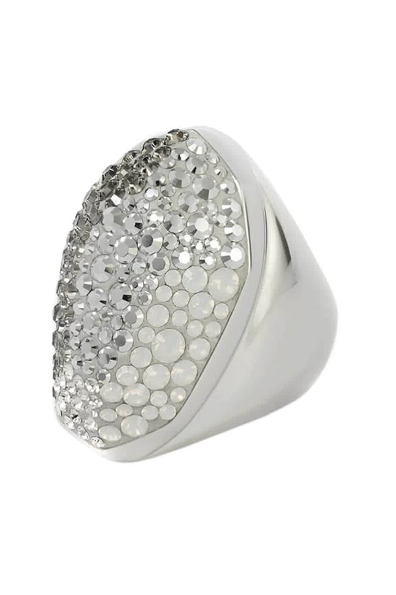 Rhodium Plated Kinshasa Ring, Size 52 (US 5.75)