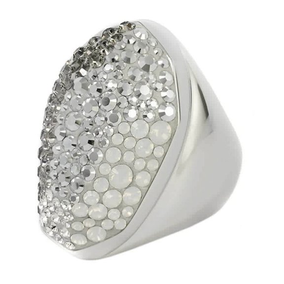 Swarovski Rhodium Plated Kinshasa Ring, Size 52 (US 5.75)