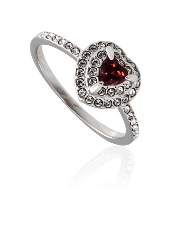 Rhodium-Plated One Ring-Size 55