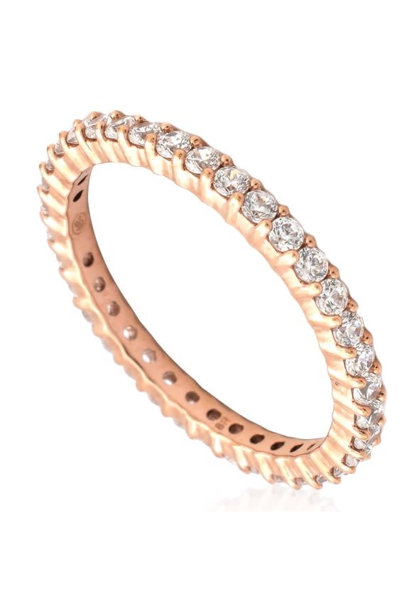 Rose Gold,Tone Matrix Vittore Ring, Size 58 (US 8)