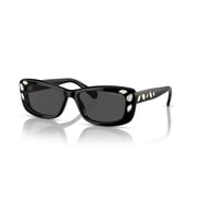 Swarovski Womens SK6008 54mm Sunglasses, Black