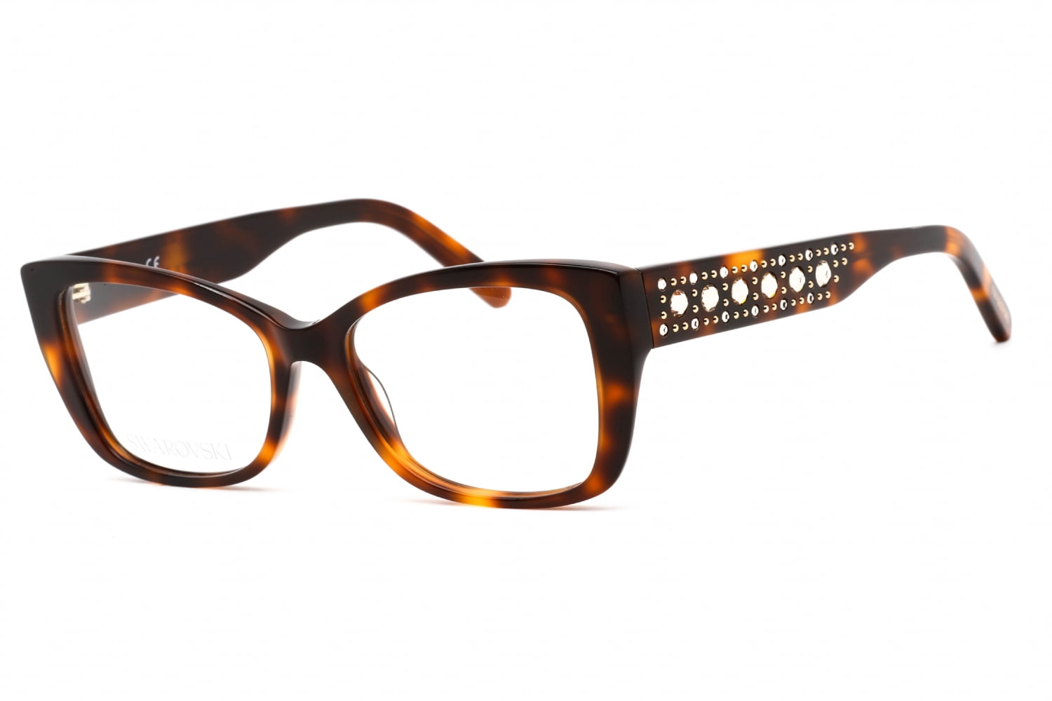 Swarovski Grid Crystal Eyeglasses SK5452 052 Dark Havana  display picture 2