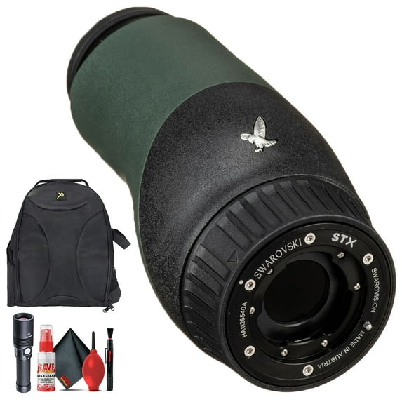 Swarovski STX Eyepiece Module + Padded Backpack + Flashlight + Cleaning Kit