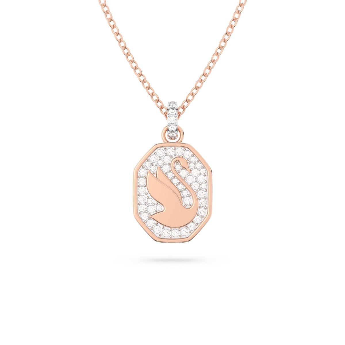 Swarovski Signum Pendant, Swan, White, Rose Gold-Tone Plated -5628549 ...