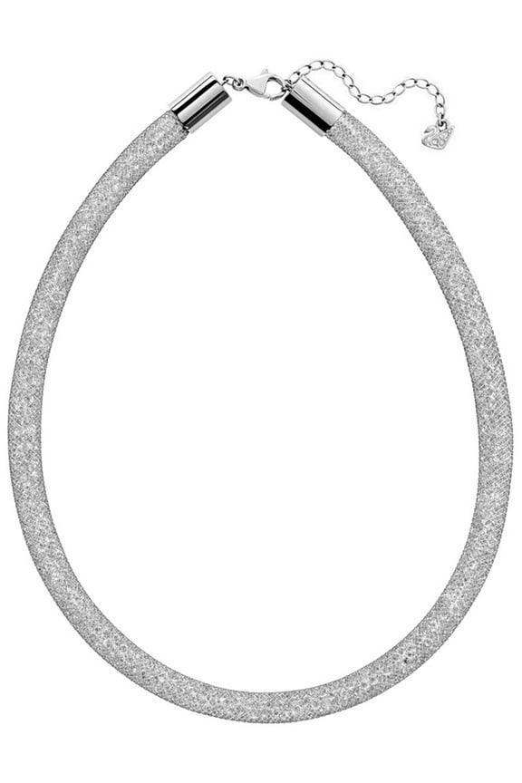 Stardust Deluxe Clear Crystal Fishnet Tube Necklace for Women 5180944