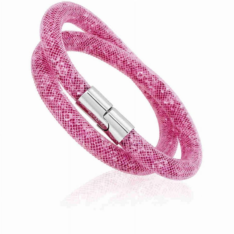 Swarovski Stardust Pink Ladies Double Bracelet Small 5139747