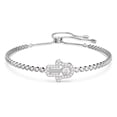 thumbnail image 1 of Swarovski Subtle Bracelet Hamsa Hand, White, Rhodium plated-5632065, 1 of 3