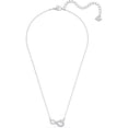 thumbnail image 1 of Swarovski Swarovski Infinity Necklace - White - Rhodium Plated, 1 of 8