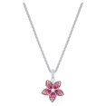 thumbnail image 1 of Swarovski Tropical Flower Pendant Pink, Rhodium plated - 5519248, 1 of 4