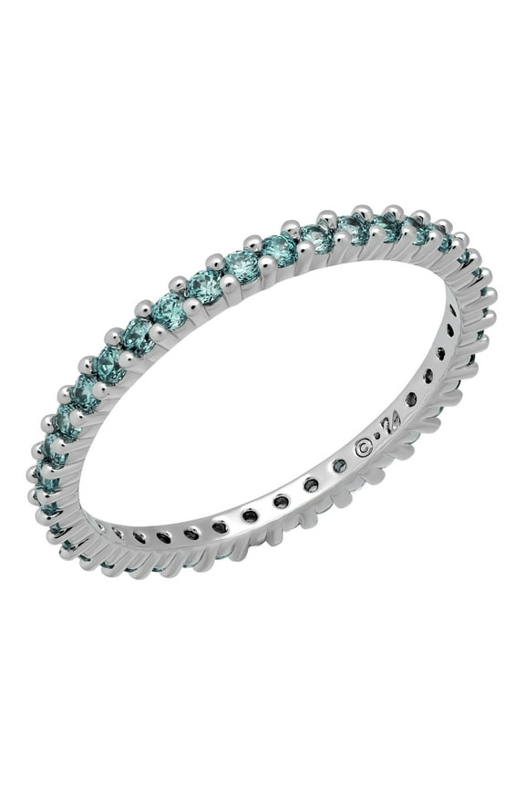 5221404 Women's Vittore Blue Crystal Pave Ring, Size 9