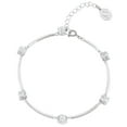 thumbnail image 1 of Swarovski White Constella Rhodium Plated Round Cut Bangle, Size M, 1 of 3