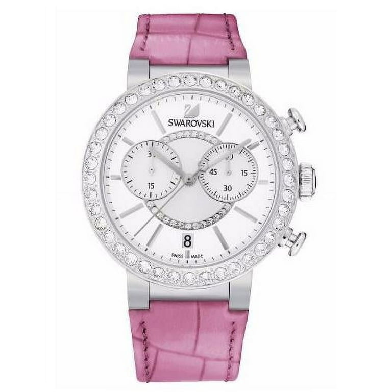 スワロフスキー 腕時計 シトラ スフィア ピンクレザー クォーツ5096008 Swarovski Women's Citra Sphere Chrono Pink Watch 5096008