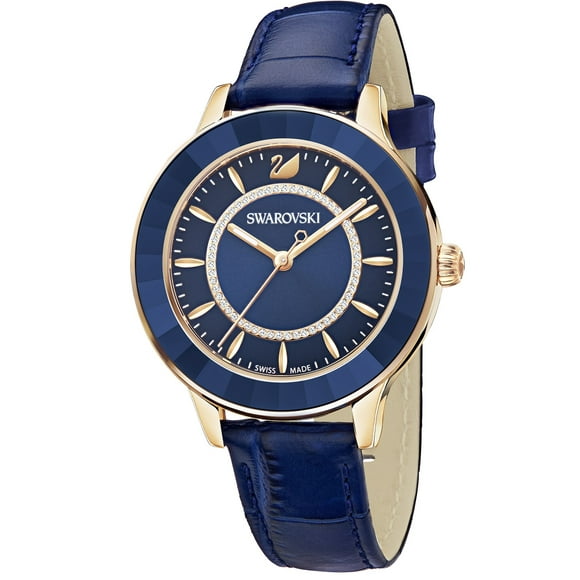 Women's Octea Lux Rose Gold Plated Blue Watch - 5414413