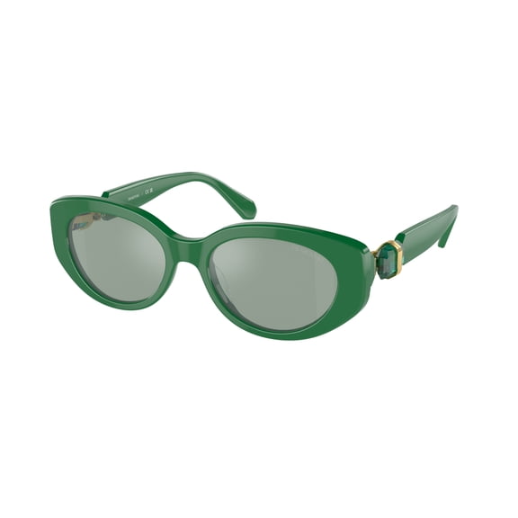 Swarovski Women's SK6002F54-Z 54mm Sunglasses, Green