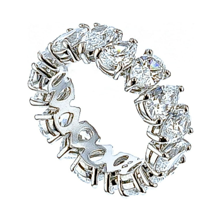 Swarovski Women's Silver Crystal Vittore Pear Ring - Walmart.com